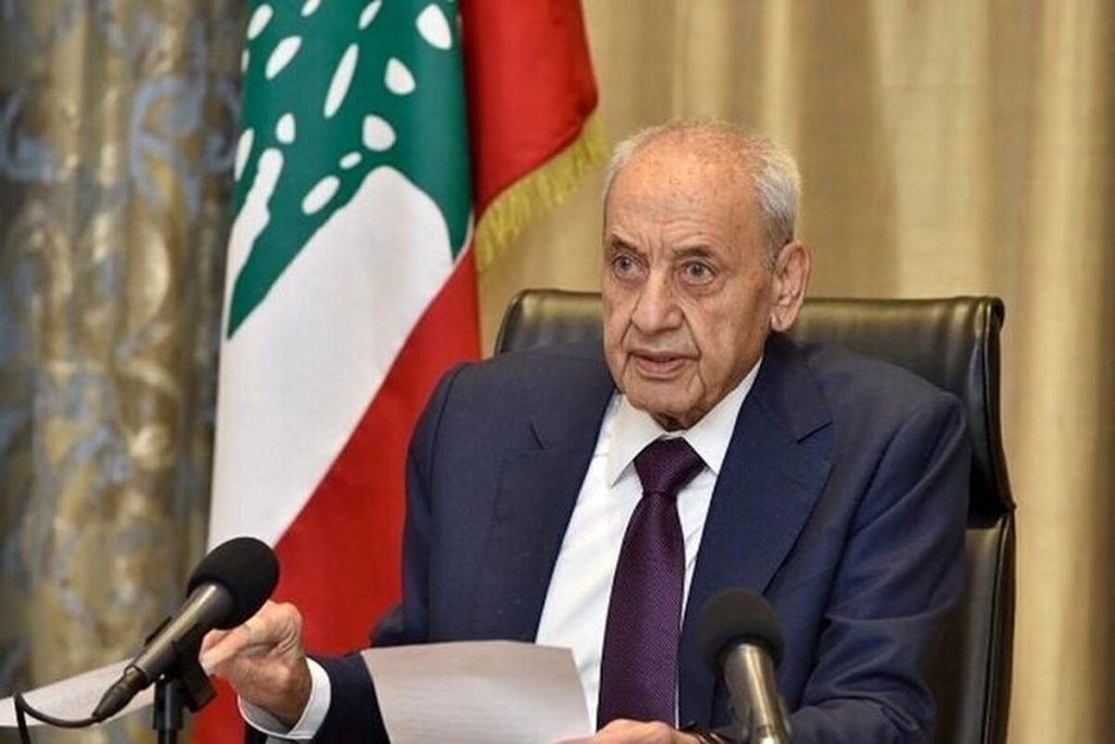 قدردانی جنجالی رئیس مجلس لبنان از حمایت بی‌نظیر مردم از مقاومت!
